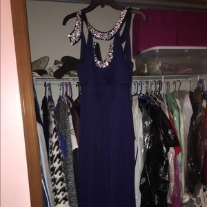 Blue prom dress